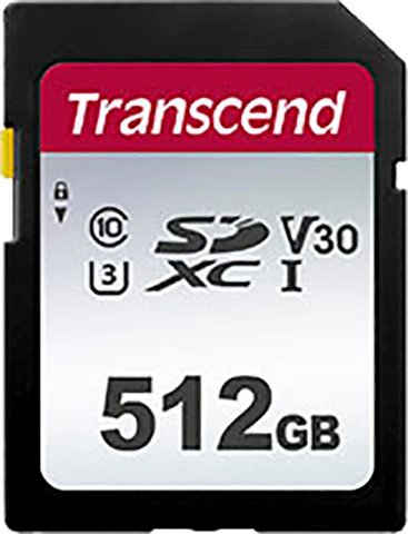 Transcend SDXC 300S 512 GB Speicherkarte (512 GB, UHS Class 10, 100 MB/s Lesegeschwindigkeit)