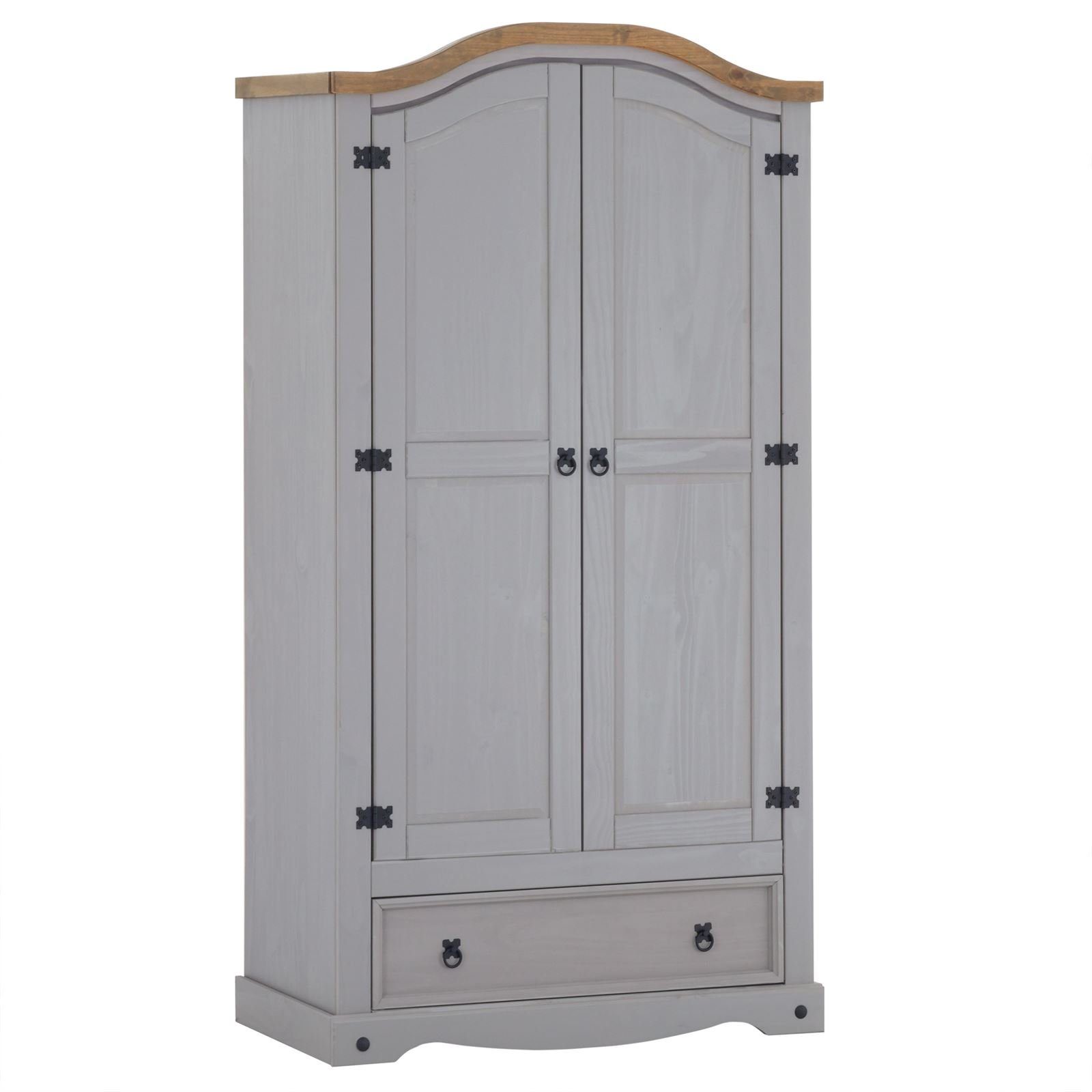 CARO-Möbel Kleiderschrank RAMON Breite 100 cm, Mexiko Stil