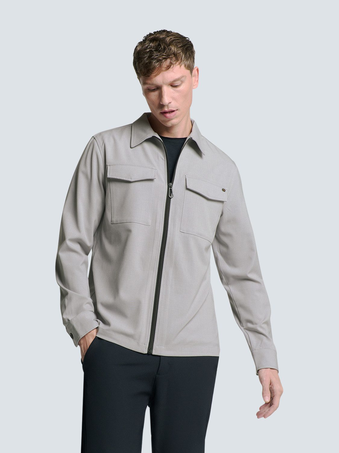 NO EXCESS Langarmhemd No Excess Stretch günstig online kaufen