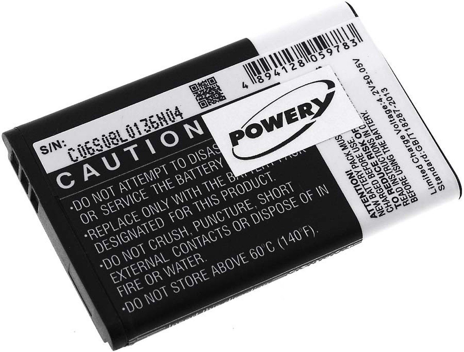 Powery Akku für Texet Typ TB-BL5C Handy-Akku 1200 mAh (3.7 V)