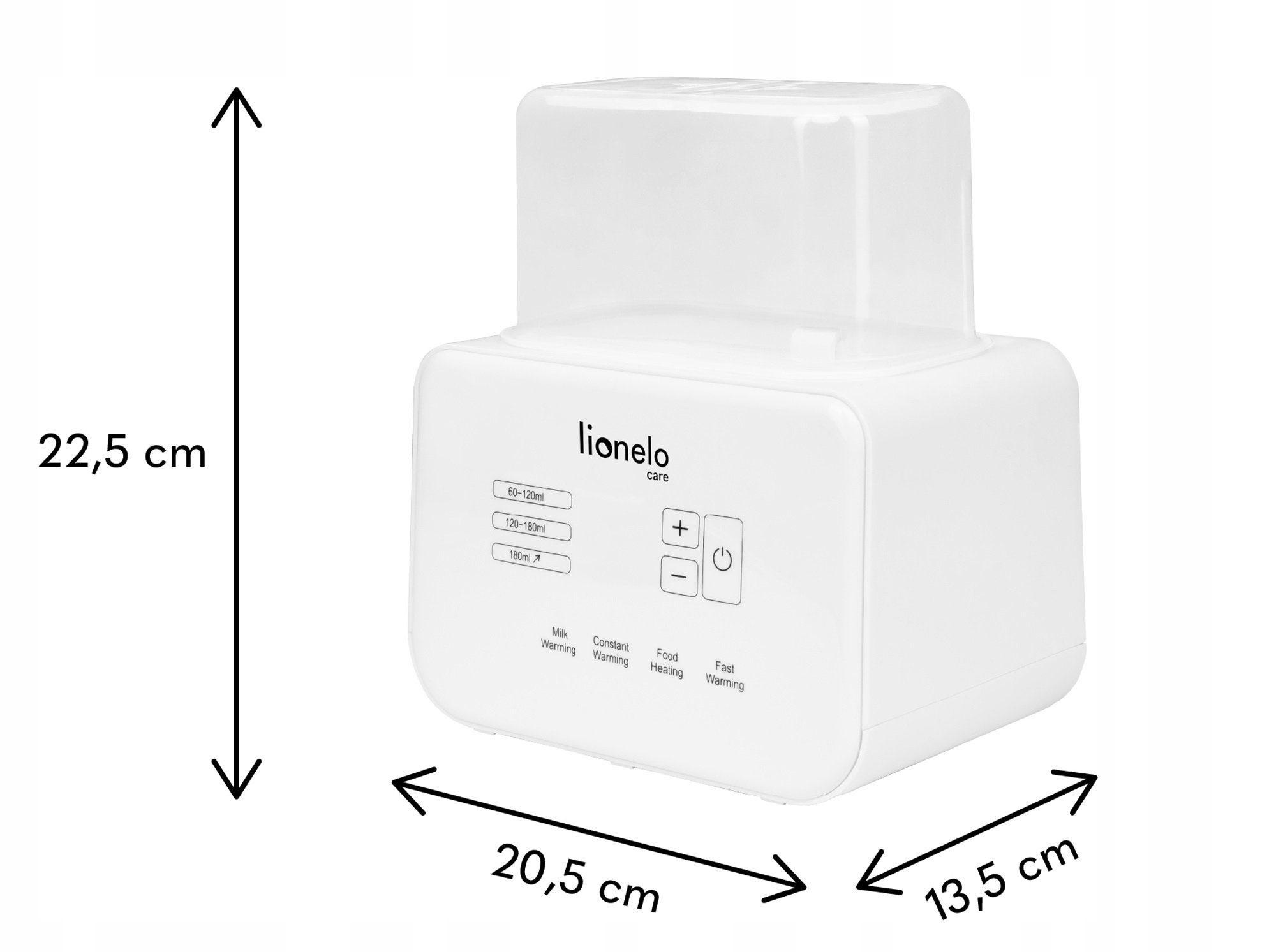 lionelo Babyflaschenwärmer Thermup Double, Schnelles Aufheizen - 3 Minuten6 Arbeitsmodi