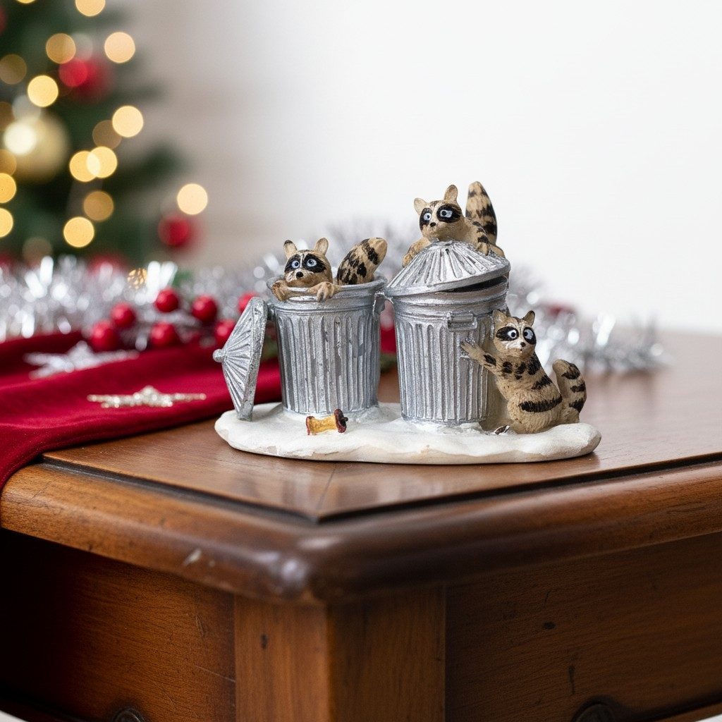 LeMax Weihnachtsdorf Waschbären / Trash Bandits 42878