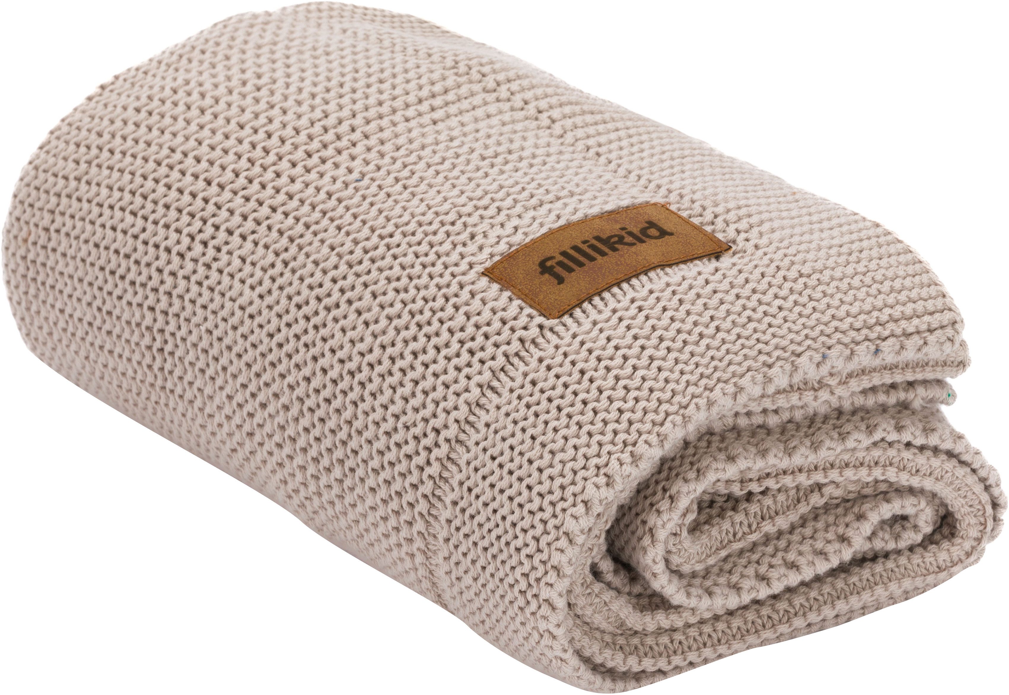 Babydecke Strick 80x100 cm, Fillikid