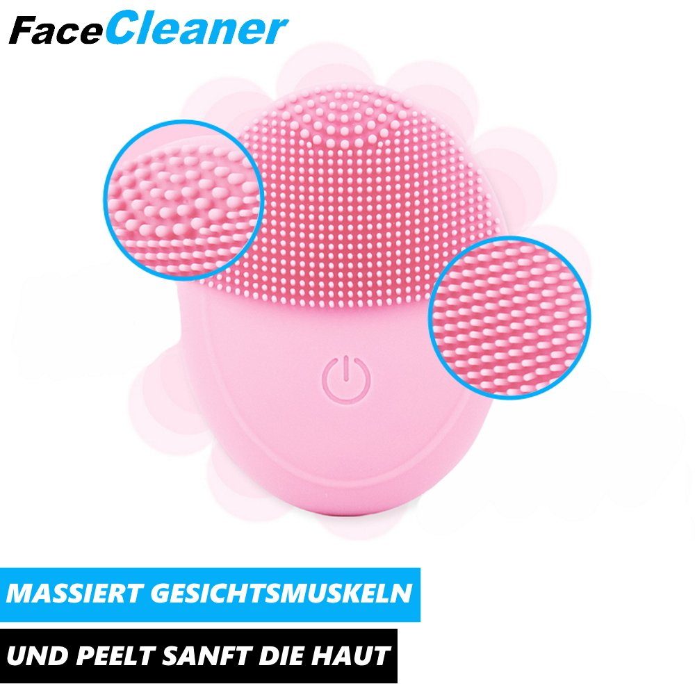 MAVURA Elektrische Gesichtsreinigungsbürste FaceCleaner Gesichtsreiniger, Peeling Gesichts Gesichtsreinigungsbürste Gesichtsbürste Silikon Bürste Massage elektrische Ultraschall