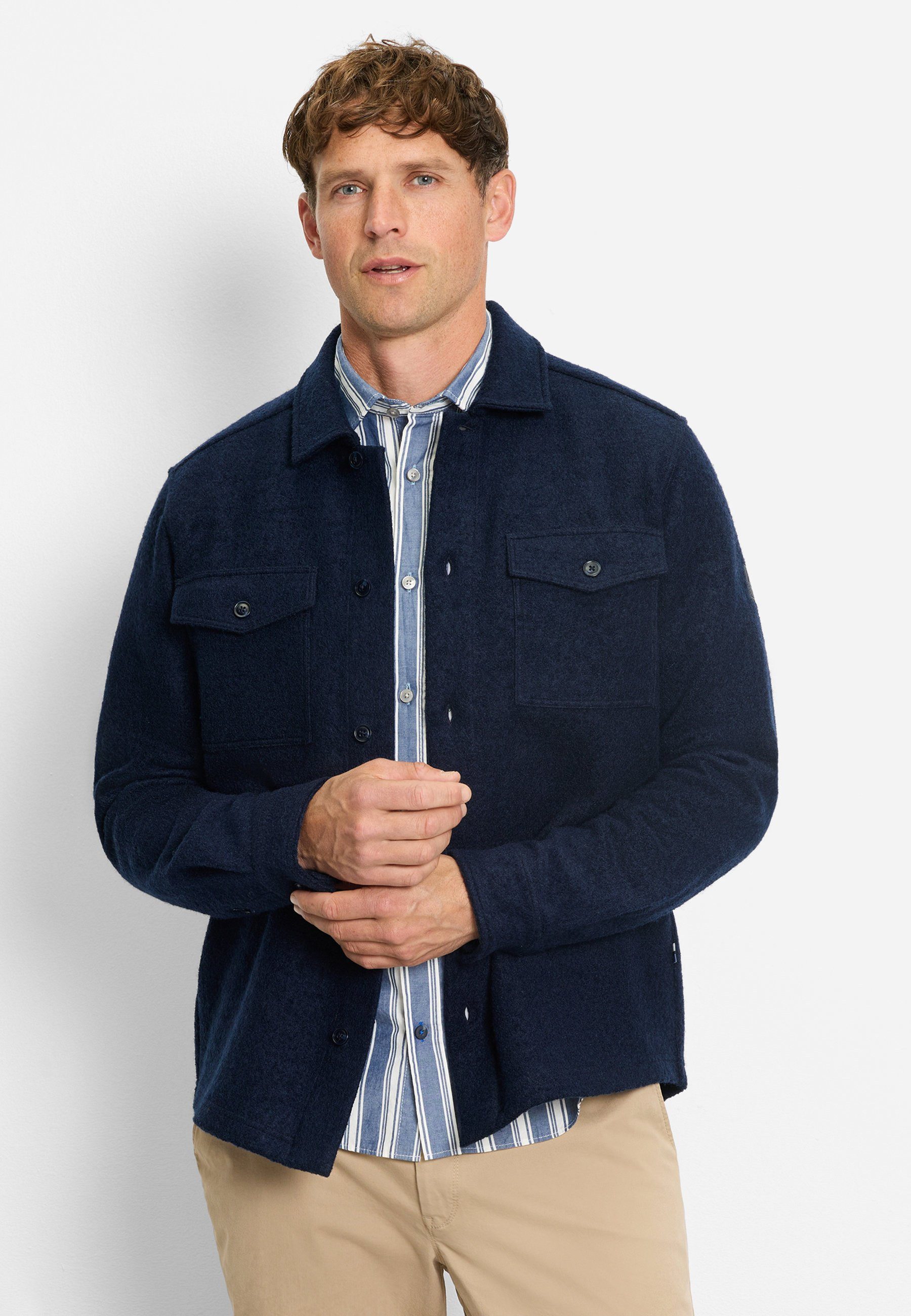 OLYMP Sweatshirt OLYMP Casual Wirk, Overshirt günstig online kaufen