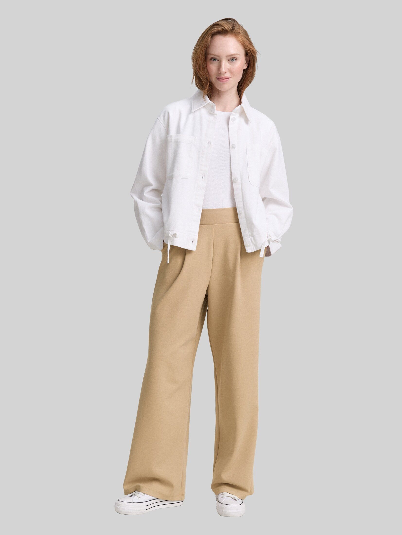 TOM TAILOR Denim Stoffhose Hosen & Chino Wide Leg Hose – Bild 2 von 5