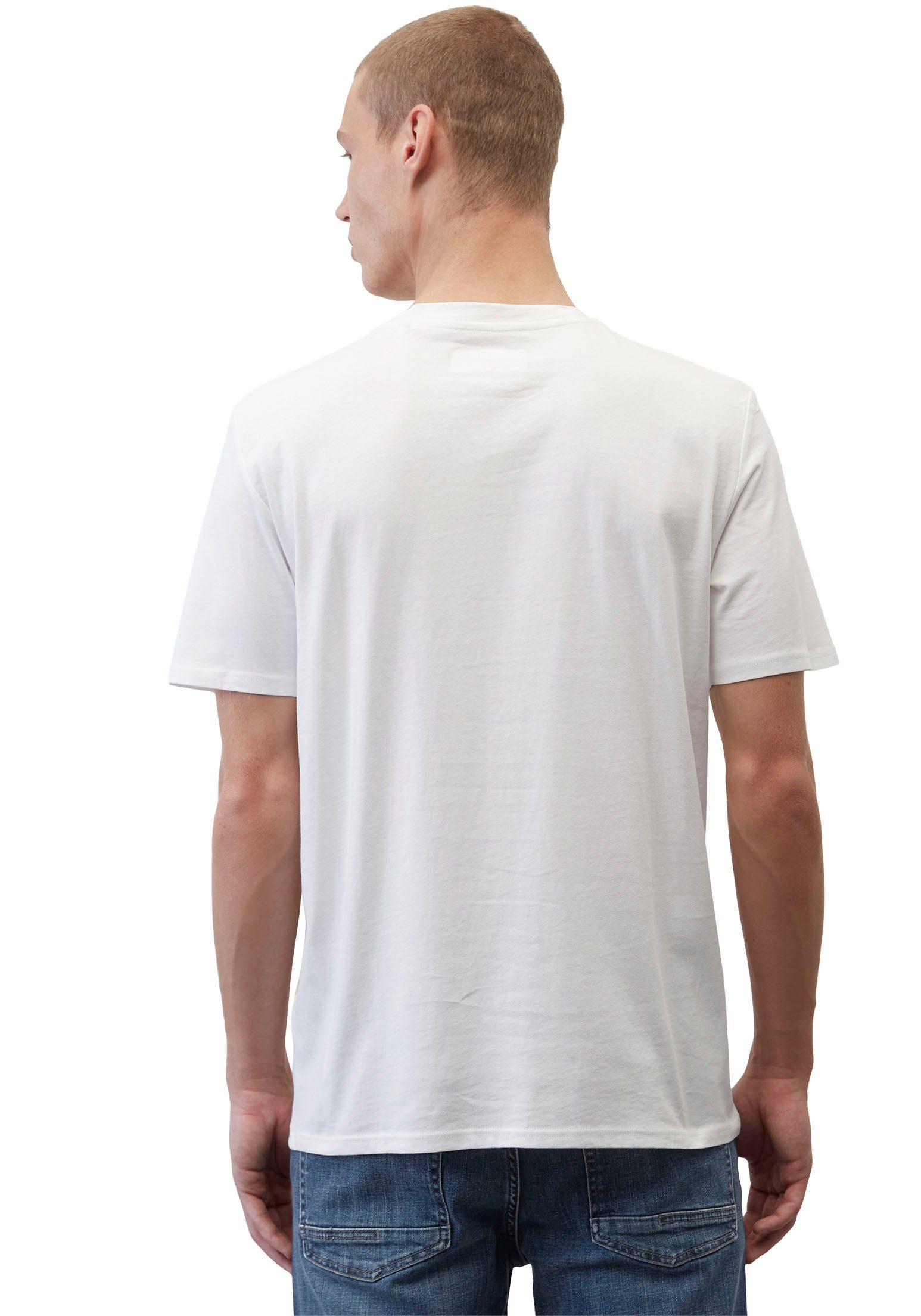 mit vorne Logo-Print O'Polo DENIM kleinem (2er-Pack) Marc T-Shirt