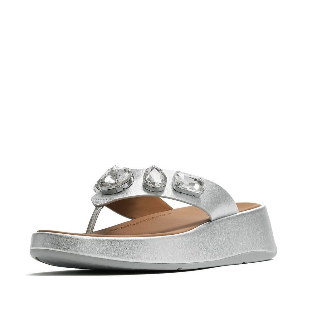 Fitflop F-Mode Ultra-Jewel Leather Toe-Post Sandals Sandale