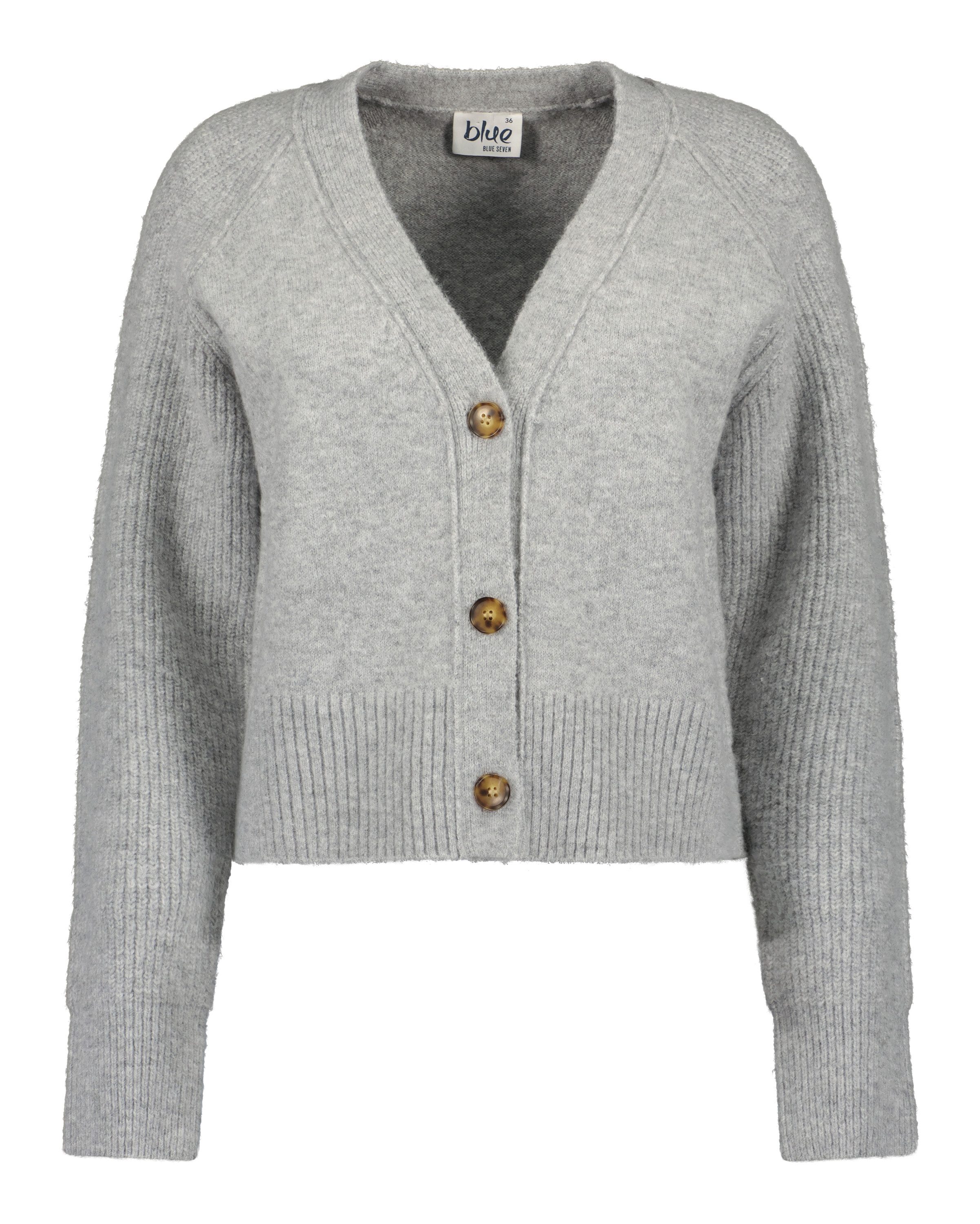 Blue Seven Strickjacke Strickjacke mit V-Ausschnitt (1-tlg)