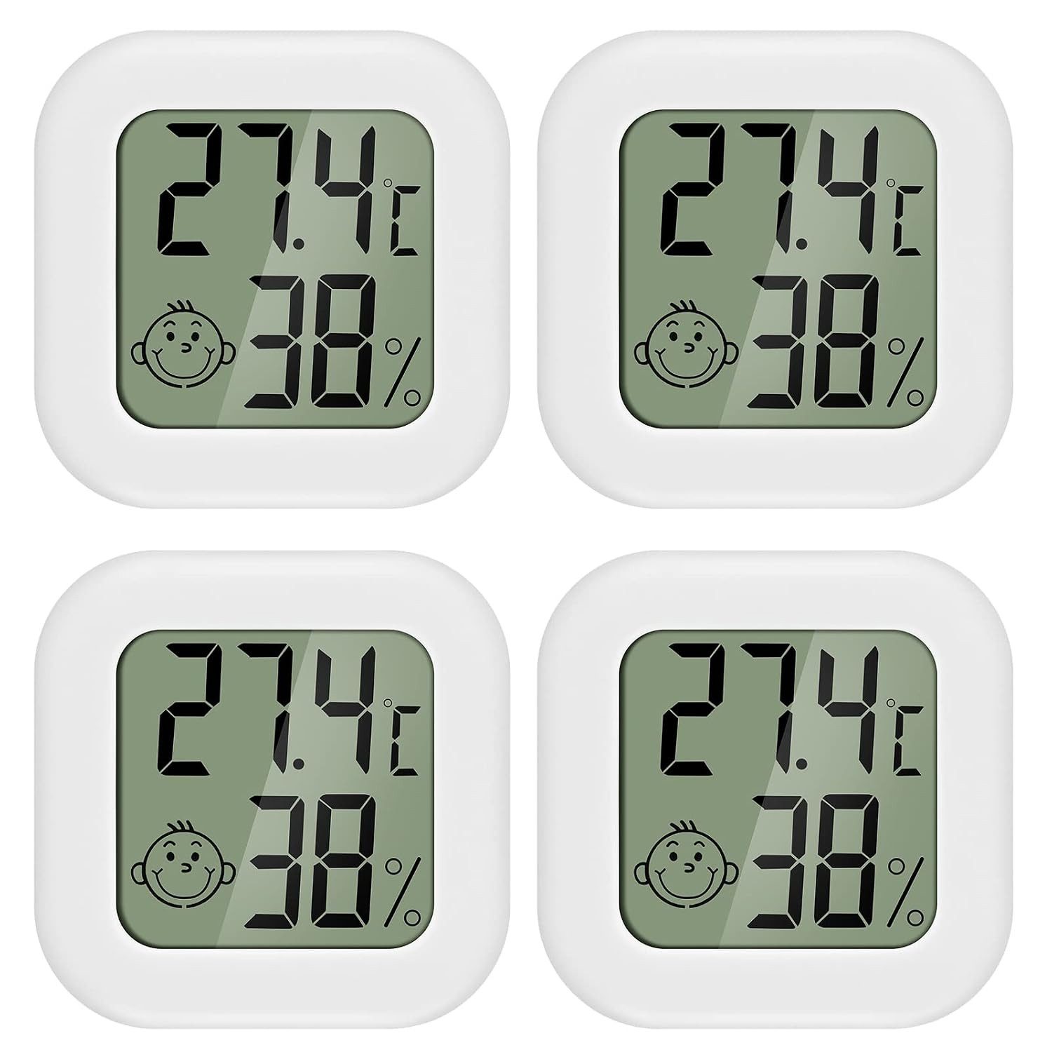 FELIXLEO Digitales Thermo-Hygrometer, Mini LCD, für Innenräume Innenwetterstation