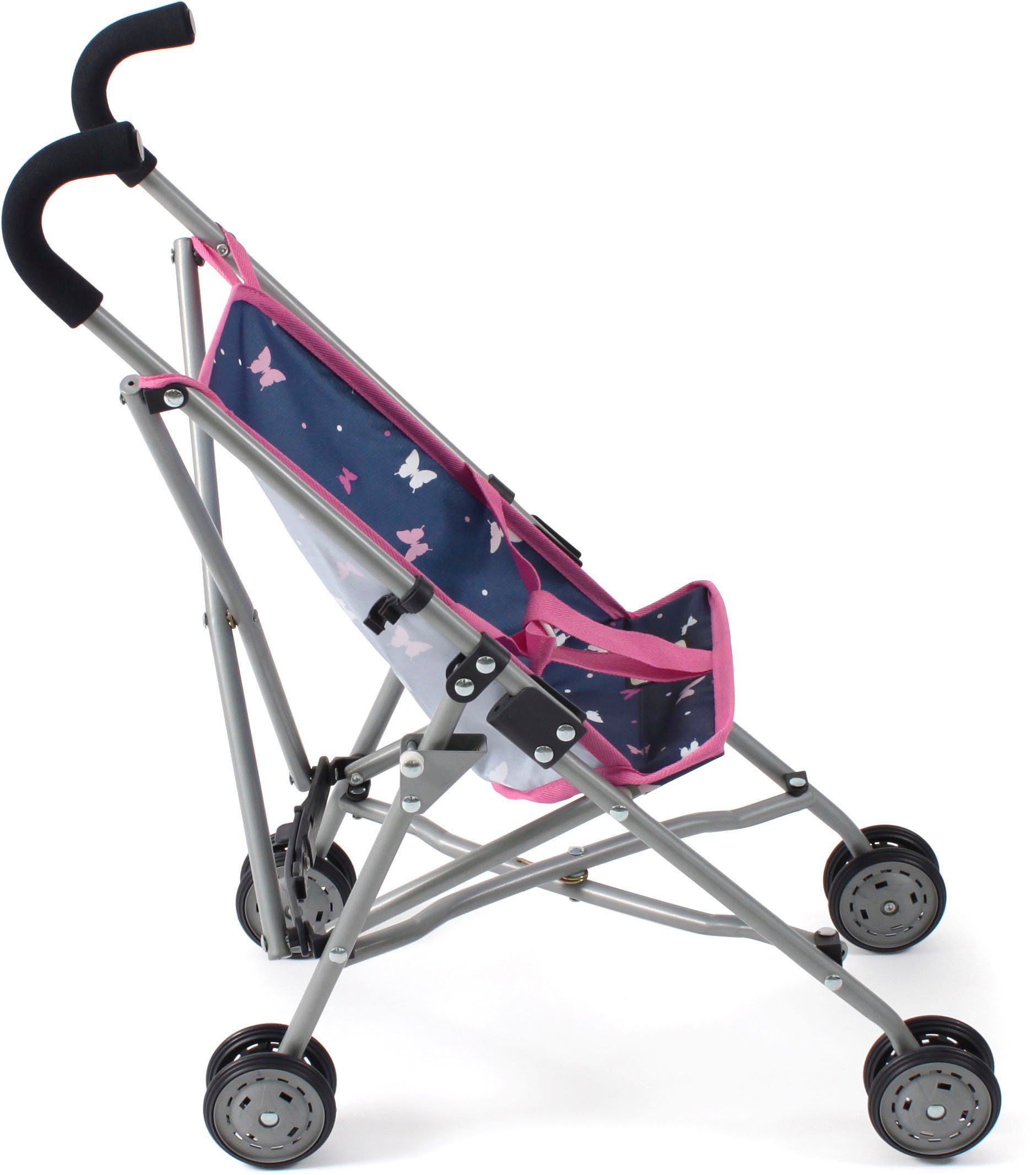 CHIC2000 Puppenbuggy Roma, Butterfly, rosa günstig online kaufen