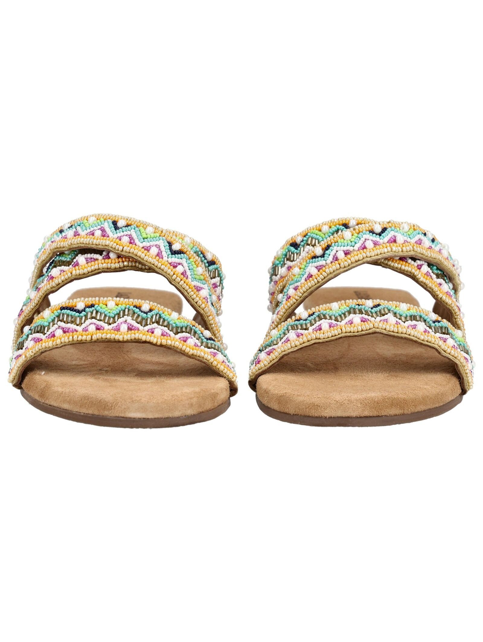 Lazamani Lazamani Pantoletten Leder/Textil Pantolette