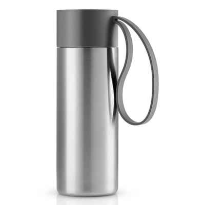 Eva Solo Coffee-to-go-Becher To Go Cup Edelstahl/Kunststoff Grau 0.35 L, Edelstahl