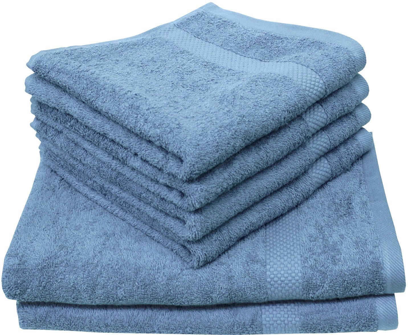 Dyckhoff Handtuch Set "Planet" Set 6 Stk. Frottier 4 Handtücher (50x100cm), günstig online kaufen