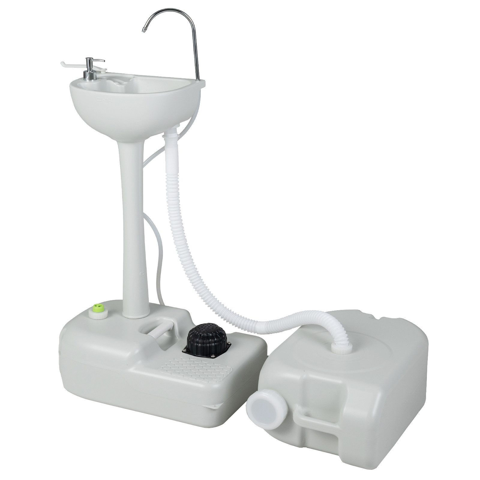 COSTWAY Waschbecken mit 17L Frischwassertank & 24L Abwassertank (2-St)