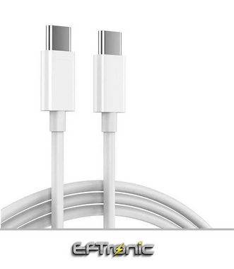 EFTronic Ladeset USB-C to C Kabel 1m 20W Schnellladegerät iPhone 15 Ladekabel USB-Ladegerät (100cm USB C 60W Kabel iPhone Ladekabel, 1-tlg., Power Adapter, für iPhone 15 / Plus / Pro / Pro Max)