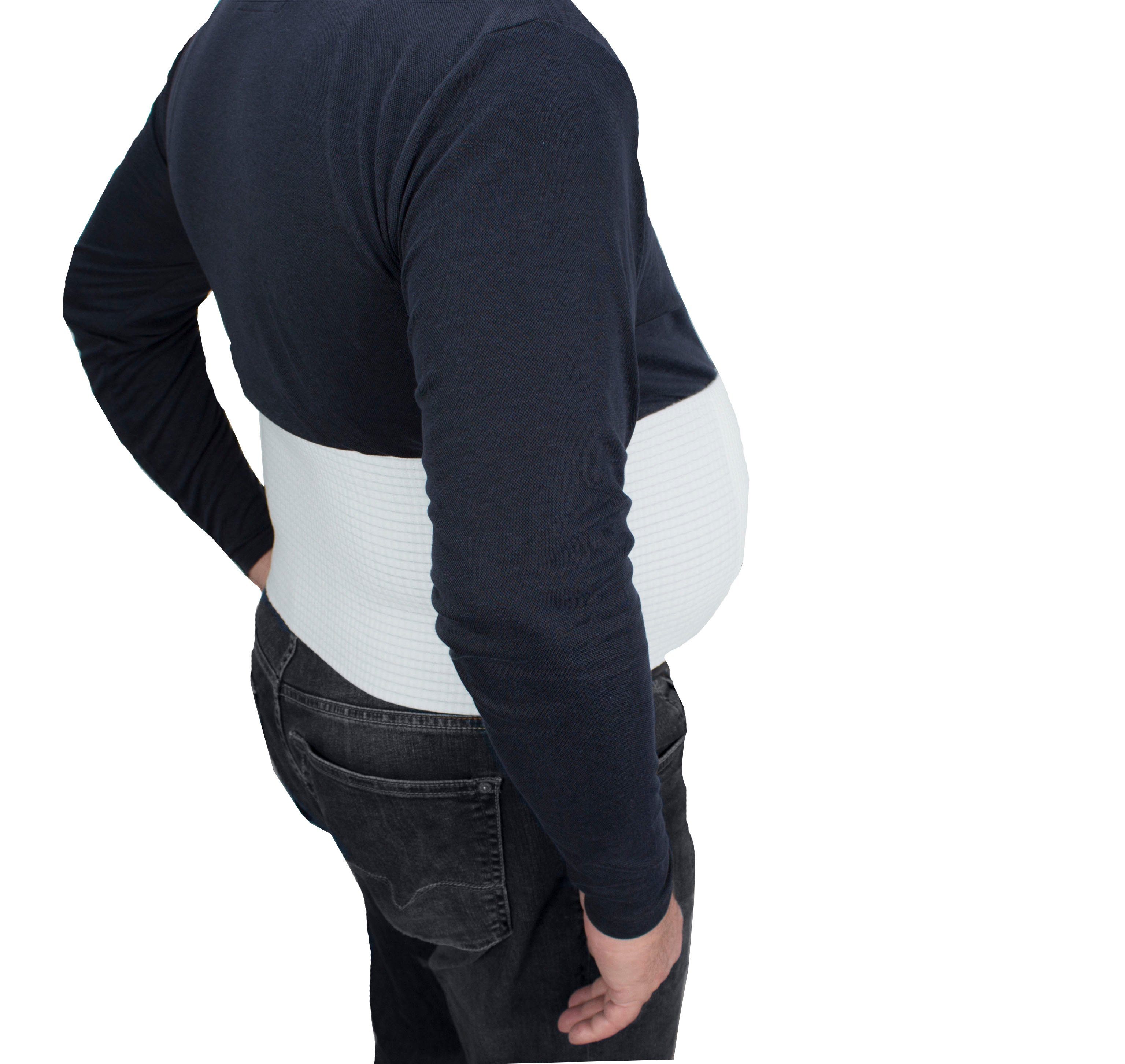 Hydas Stützbandage XXL Bauch- und Rückenstützgürtel mit Outlast®, Unterstützt u.a. bei Muskelschwäche, Bandscheibenbeschwerden uvm.