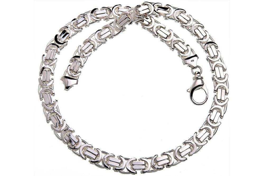 Silberkettenstore Silberkette Königskette, flach 11mm - 925 Silber, Länge  wählbar von 45-100cm