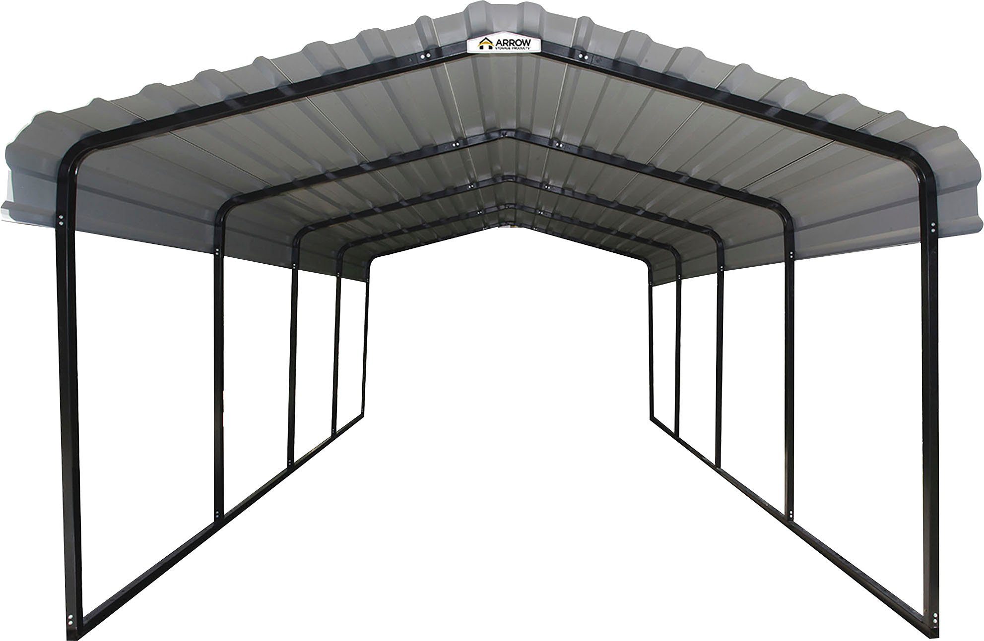 ShelterLogic Einzelcarport Rom, BxT: 370x600 cm, 210 cm Einfahrtshöhe, aus  verzinktem Stahl | Carports