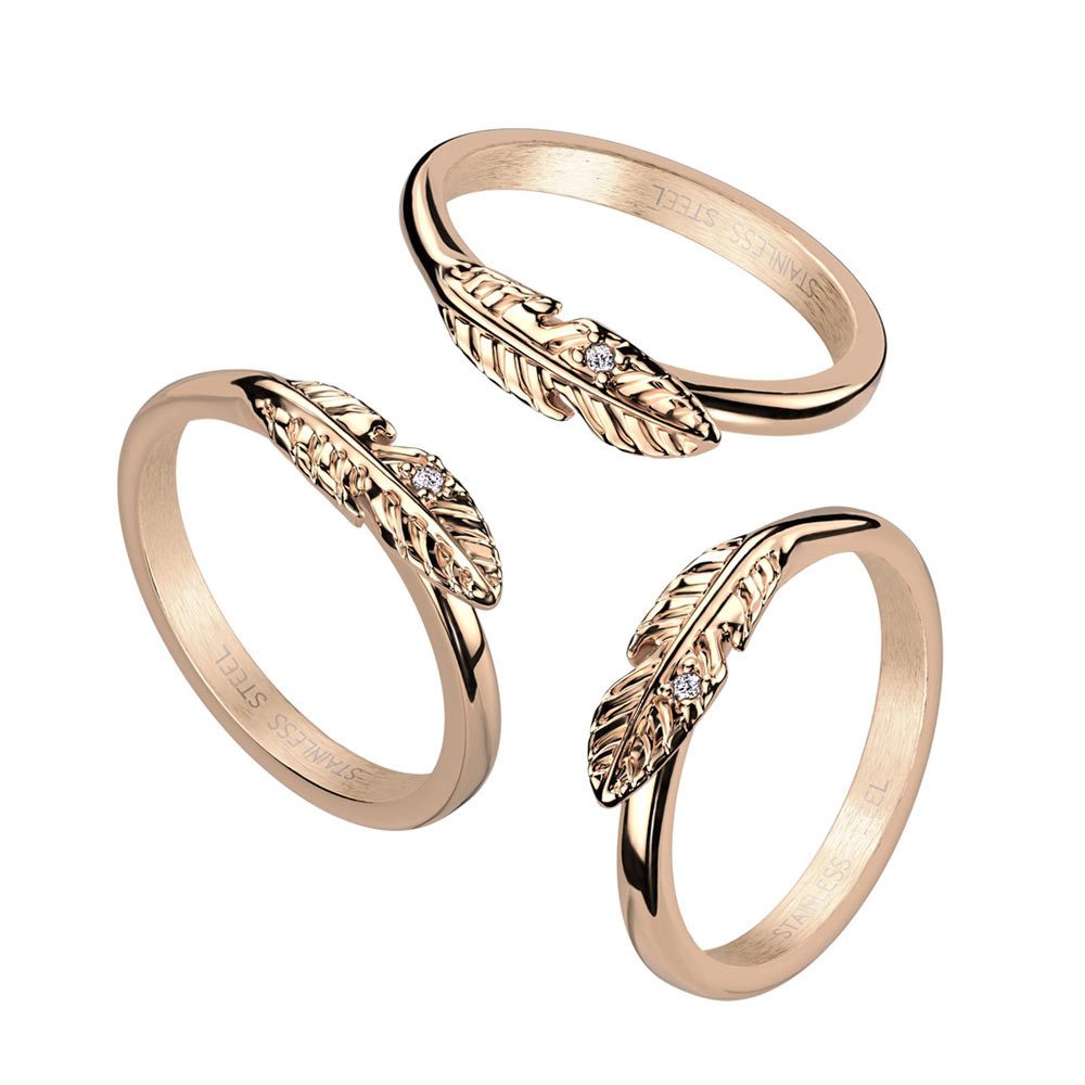 Order & Smile Schmuck Fingerring Blatt günstig online kaufen