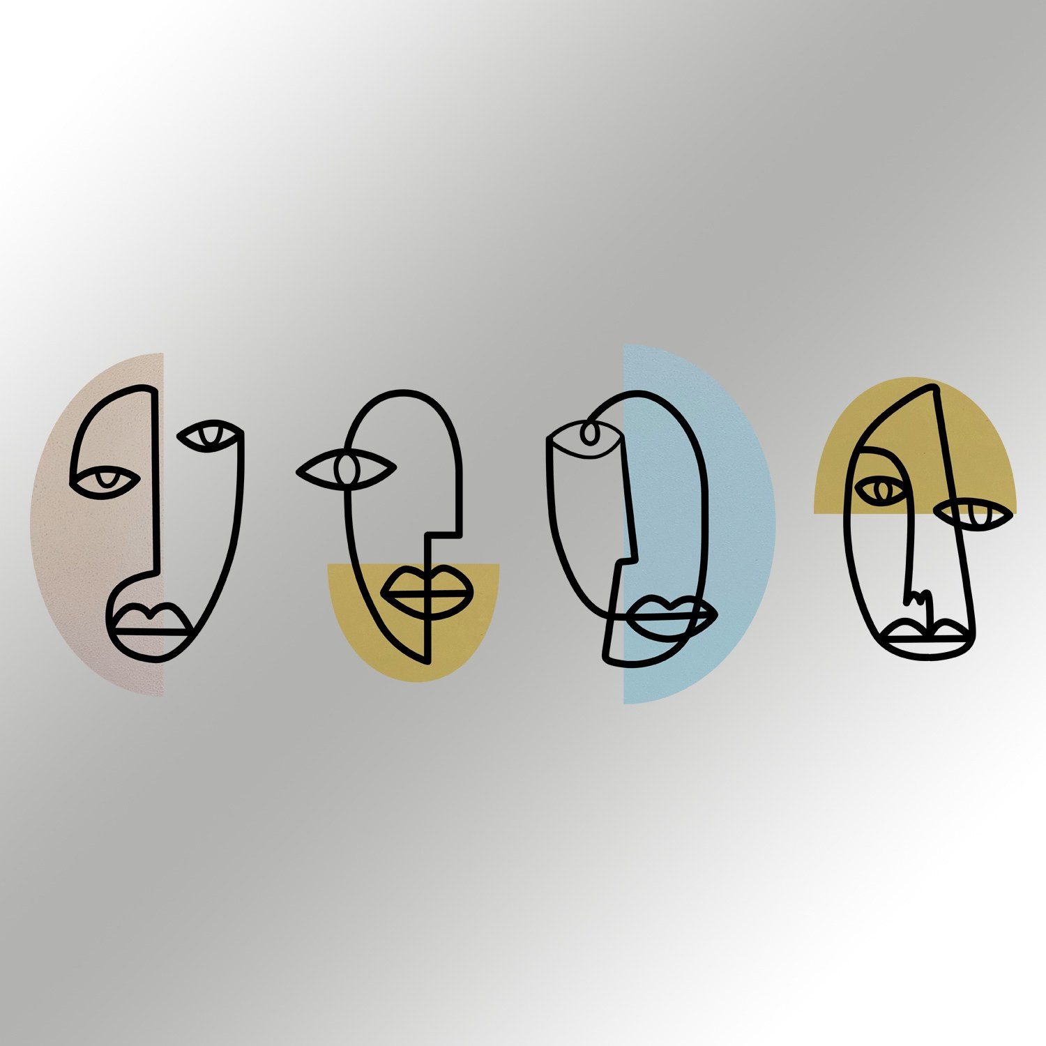 Wallity Wanddekoobjekt METAL, 159 x 58 günstig online kaufen