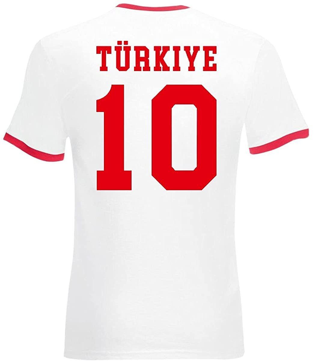 Youth Designz T-Shirt Türkei Herren T-Shirt im Fußball Trikot Look mit trendigem Motiv