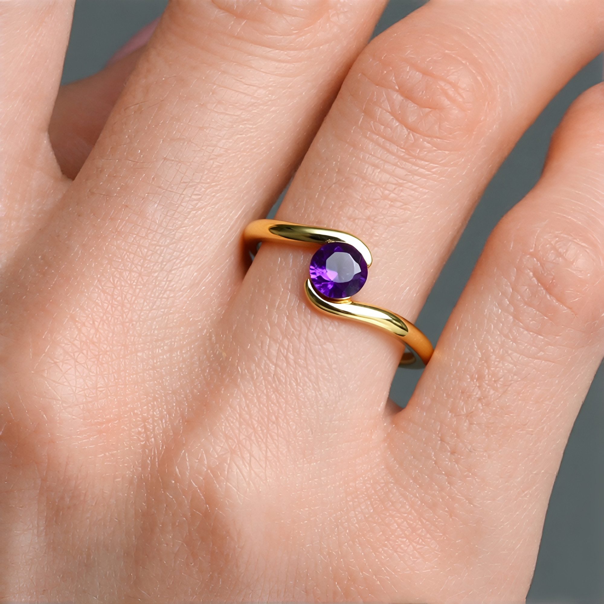 Cavill Solitärring Tansanit-Ring 0,389 ct, vergoldet, Sterlingsilber, Damen günstig online kaufen