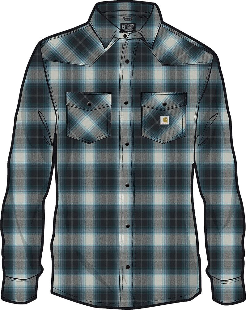 Carhartt Langarmhemd Snap- Front 107016