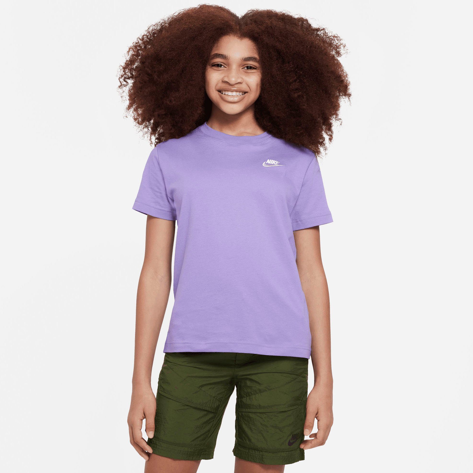 Nike Sportswear T-Shirt (GIRLS) BIG T-SHIRT KIDS' lila