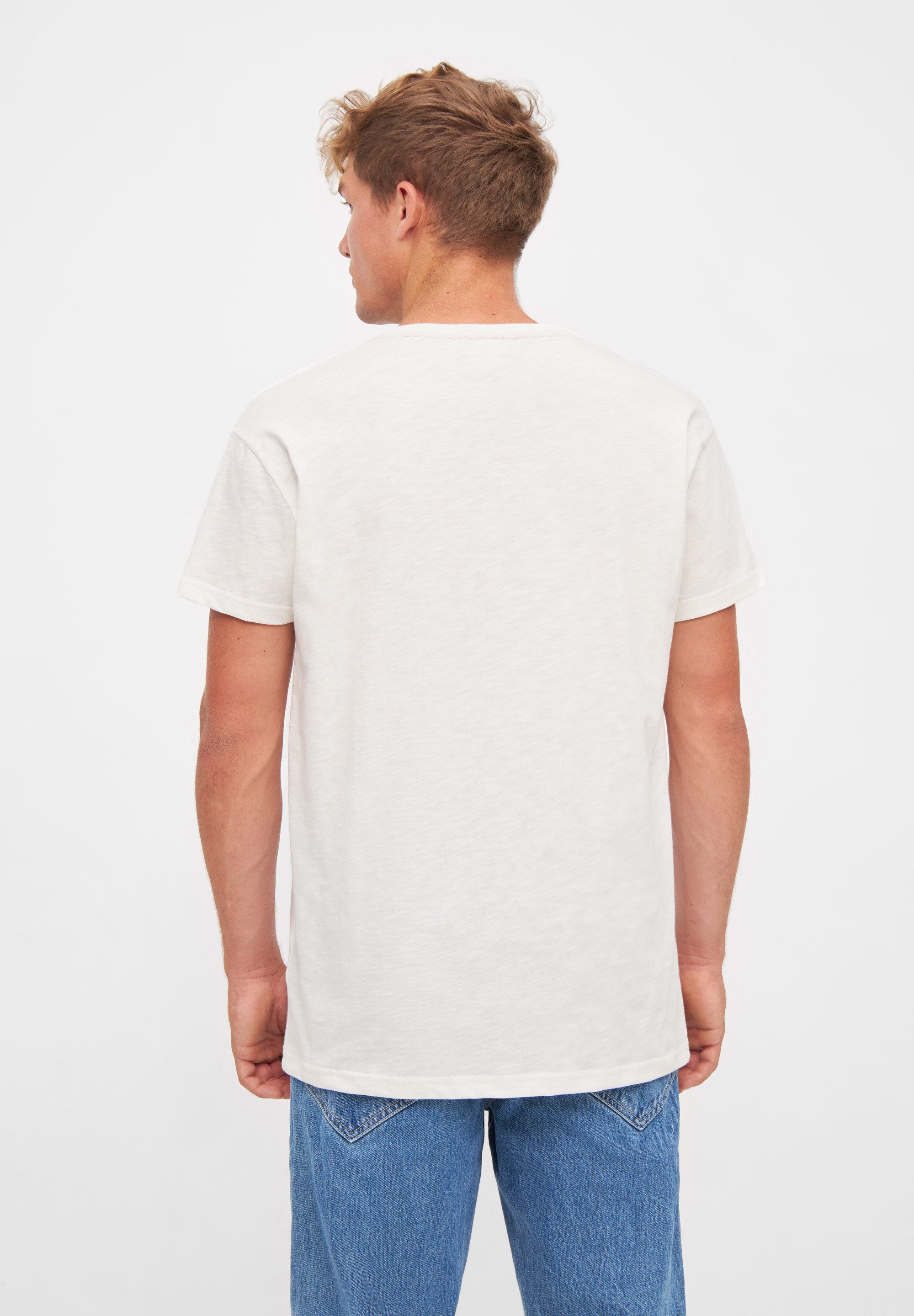 Derbe Print-Shirt Basic Kippes Made in Portugal, Flamé Qualität