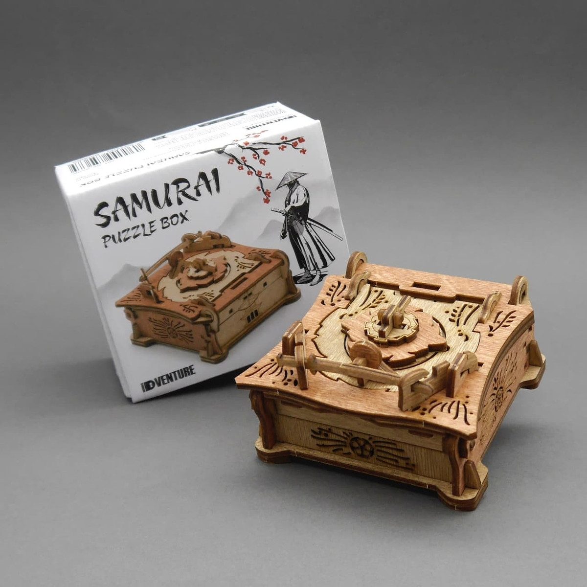 iDventure Spiel SAMURAI PUZZLE BOX - schöne Rätselbox, Cluebox, Knobelspiel