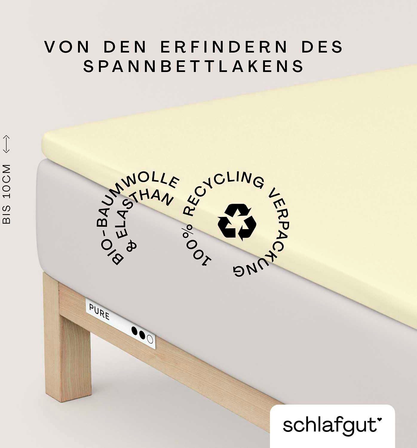 Schlafgut Spannbettlaken PURE TOPPER in Gr. günstig online kaufen