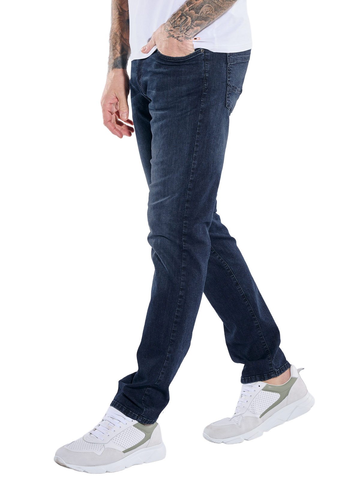 emilio adani Stretch-Jeans Herren Jeans, Indigoblau