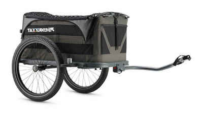 taXXi Fahrradlastenanhänger Lastenanhänger Load Heavy Grey/Black Fahrradlastenanhänger, Bollerwagen Set inklusive (Deichselarm & Stützrad)