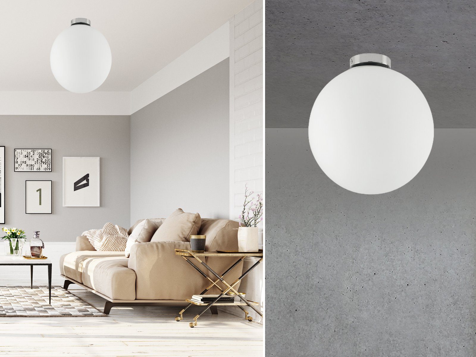ECO-LIGHT LED Deckenleuchte, Dimmfunktion, LED wechselbar, günstig online kaufen