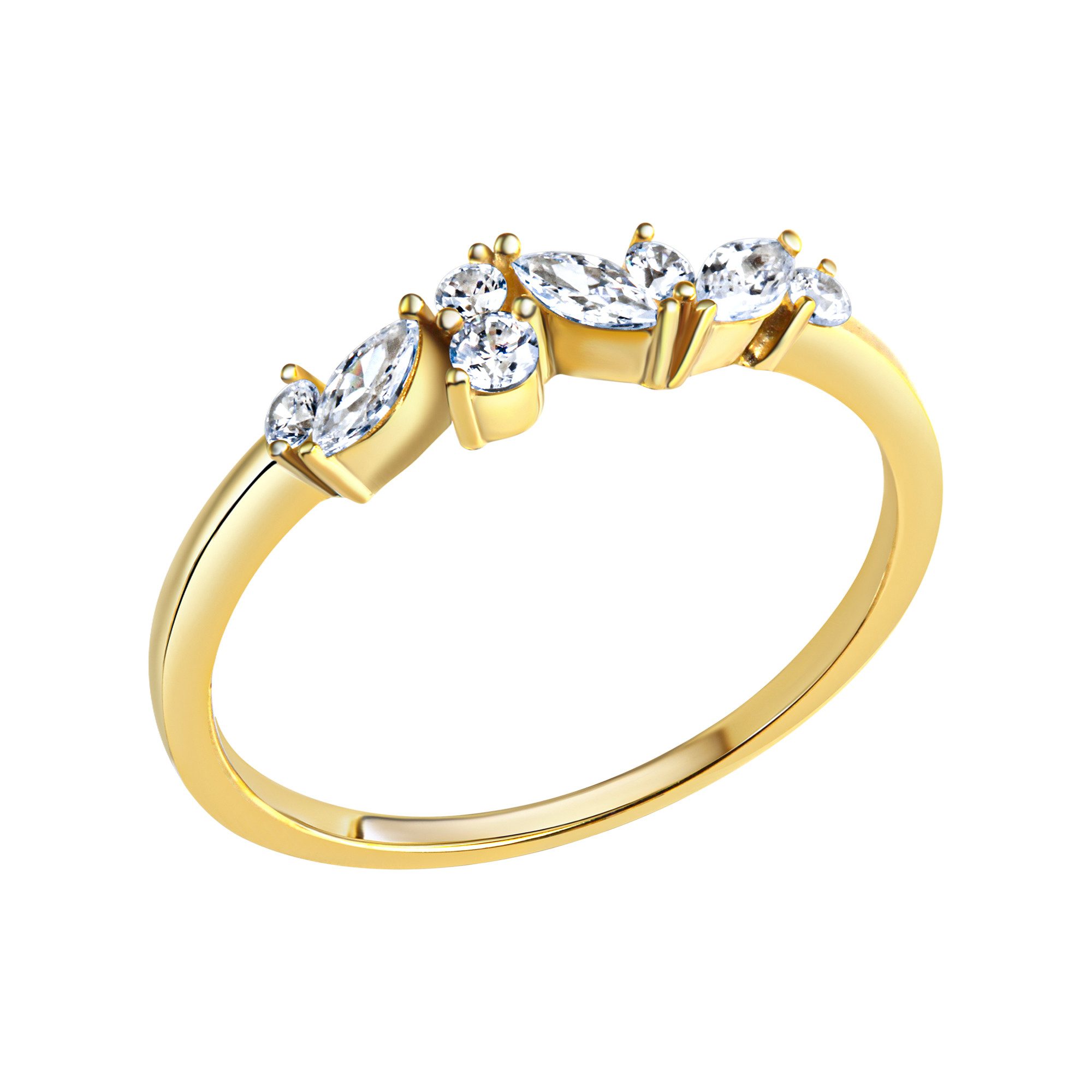 Fingerring 375/- Gelbgold Zirkonia