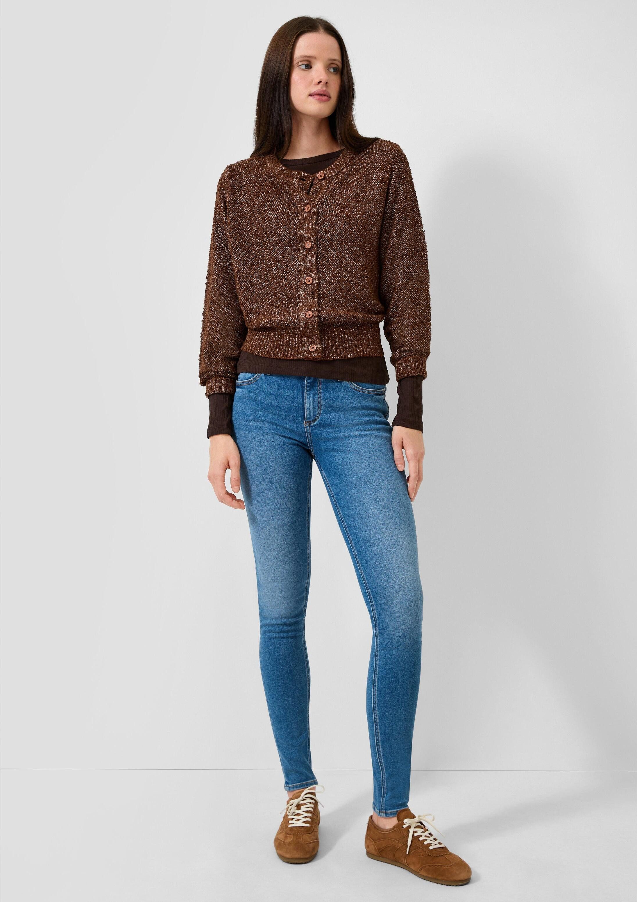 QS Cardigan Strickjacke Strickjacke in Bouclé-Optik – Bild 5 von 5