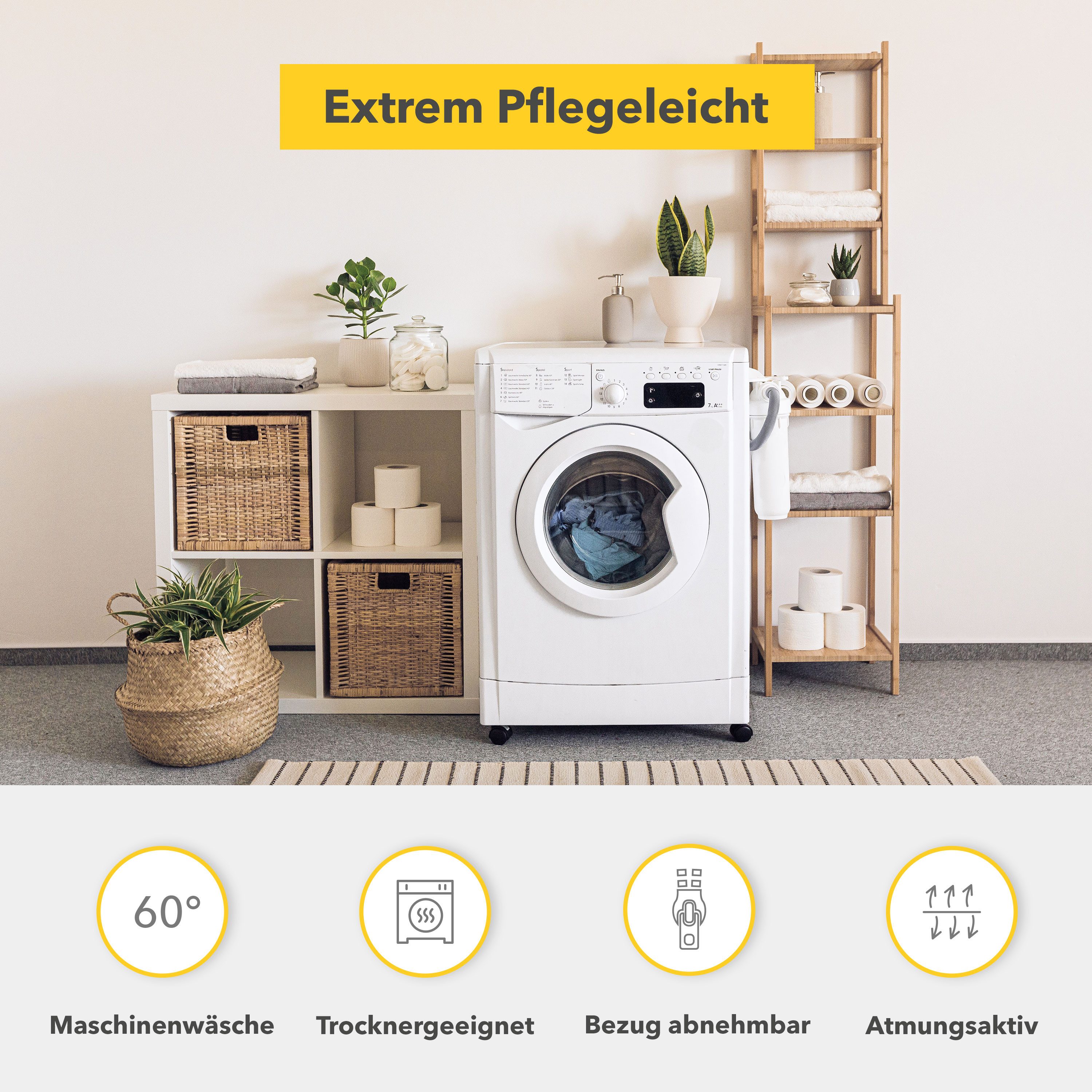 Träumschön Nackenkissen Orthopädisches Nackenstützkissen - Visko Mineralschaum, 1-tlg., Füllung: Viscoschaum, Seitenschläfer, Rückenschläfer, Comfort, allergikerfreundlich - anti-Schnarch - ergonomisches Kissen - waschbar