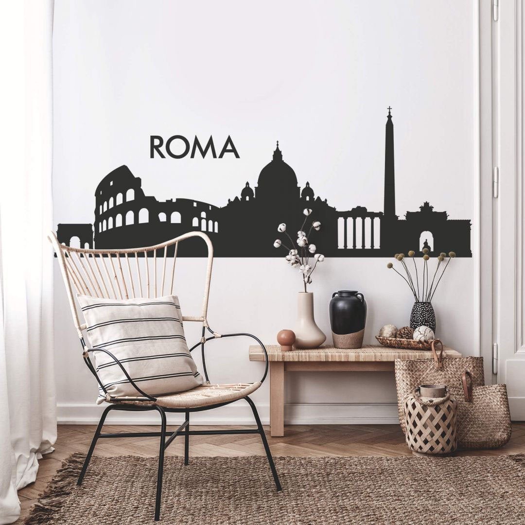 Wall-Art St) Roma 120cm Skyline XXL Stadt Wandtattoo (1