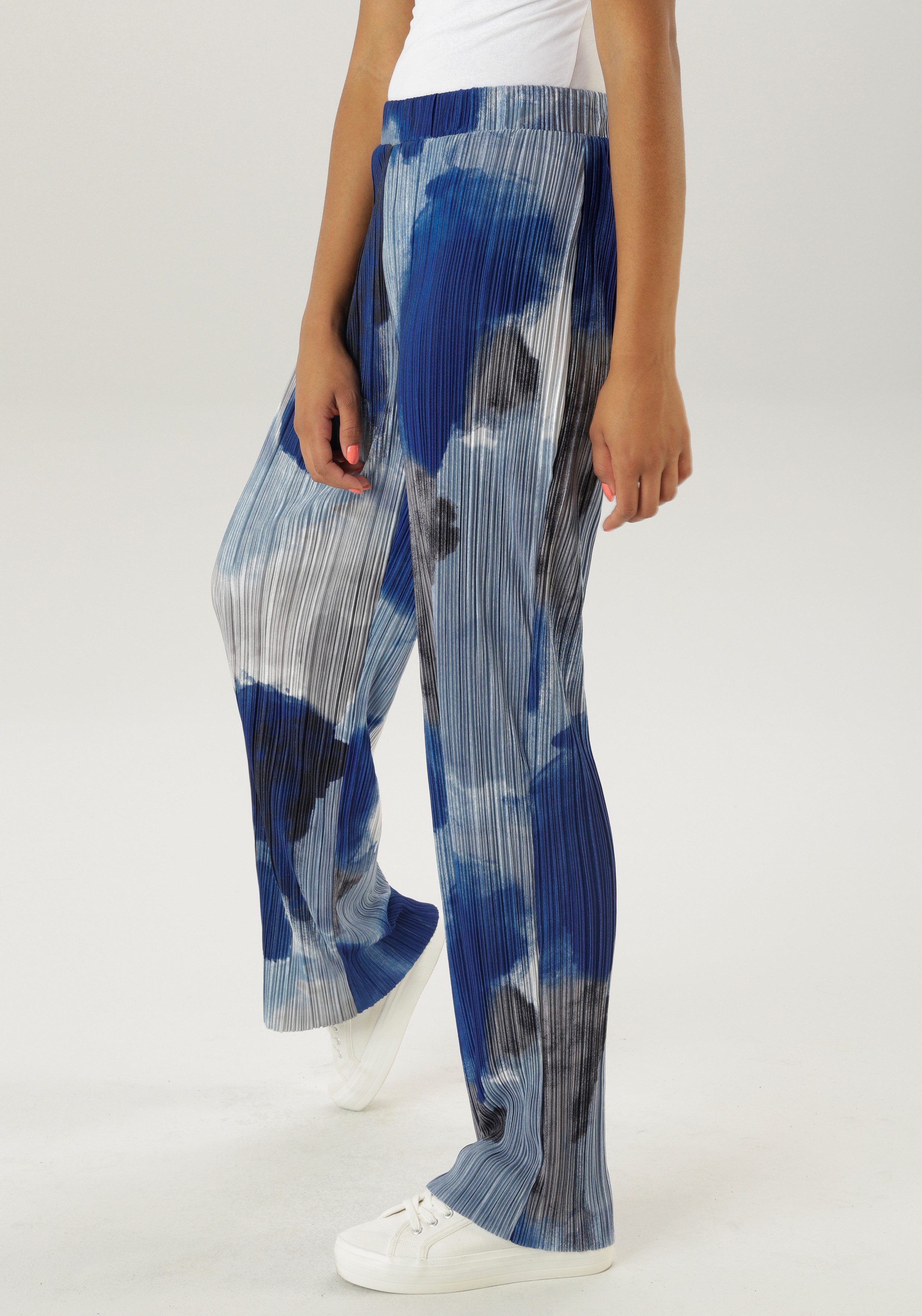 Aniston SELECTED Schlupfhose mit Plissee und elastischen Bund günstig online kaufen