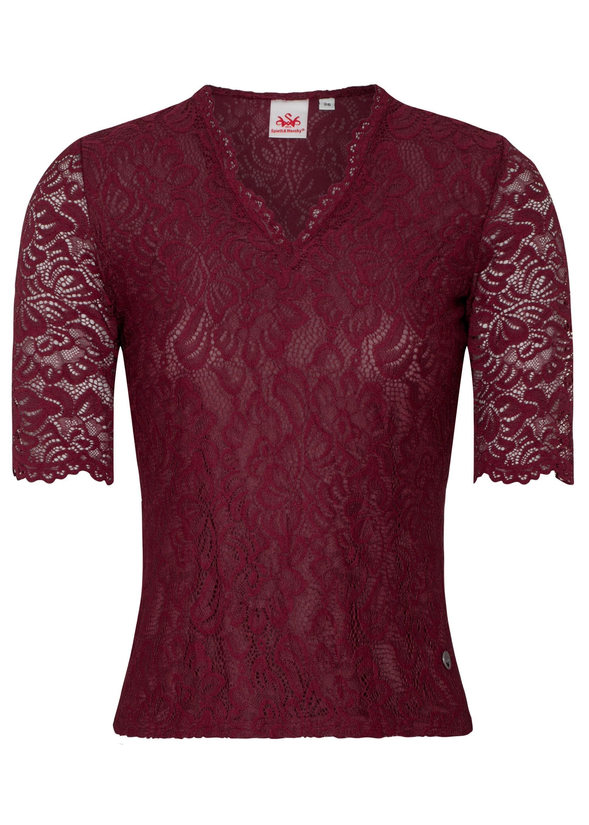 Spieth & Wensky Dirndlbluse Arktis (1-tlg) in taillierter Form