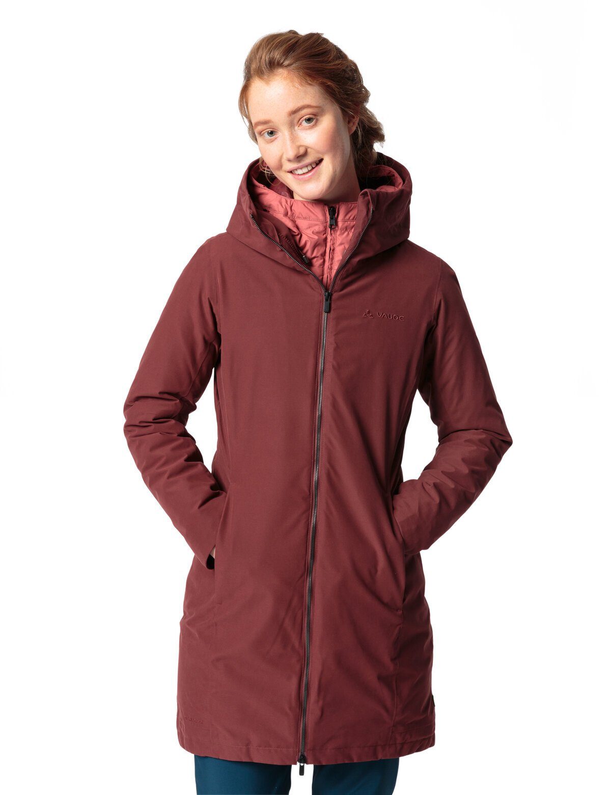 3in1 dark III Annecy Coat uni VAUDE Women's cherry 3-in-1-Funktionsjacke