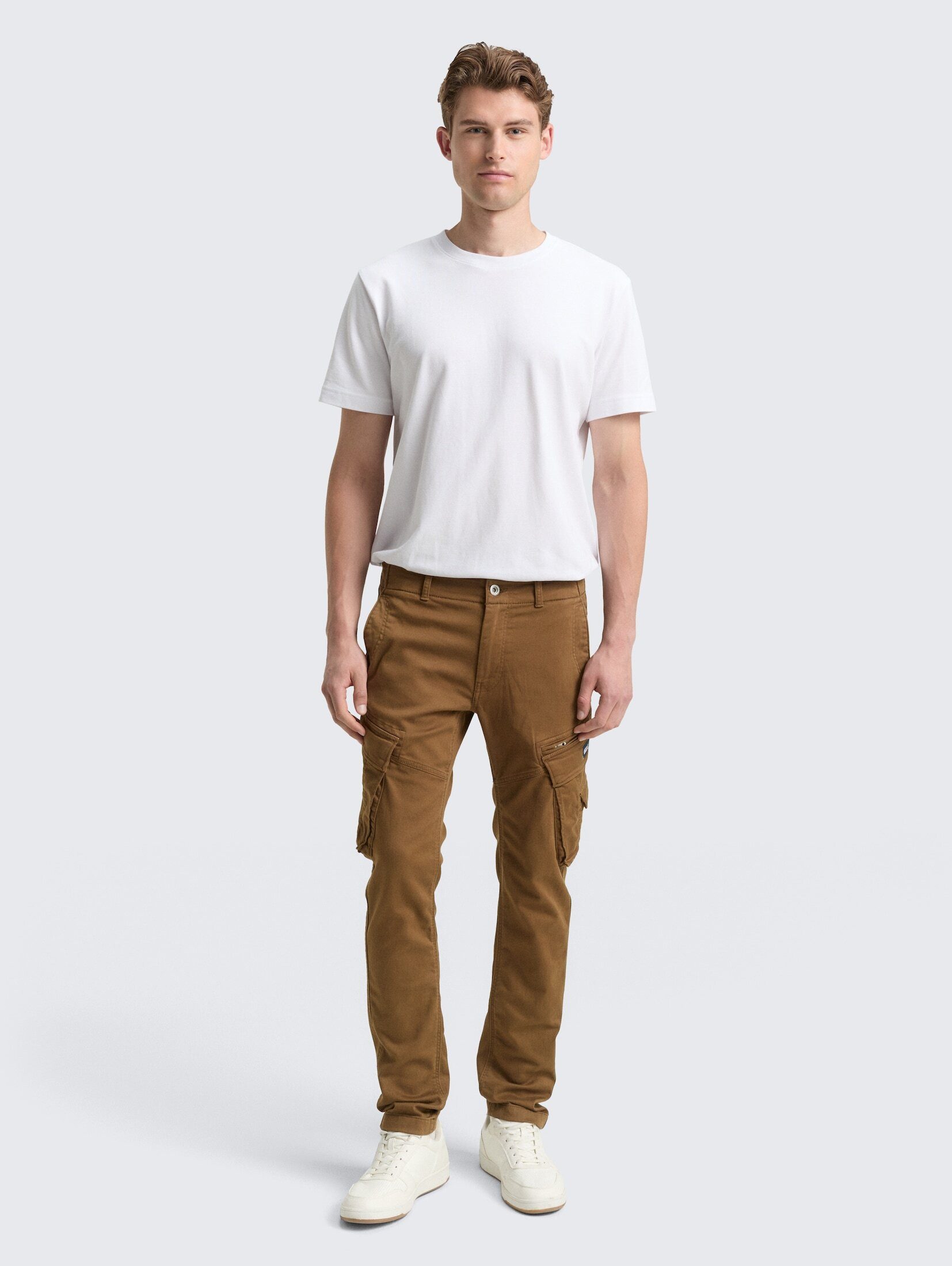 TOM TAILOR Chinohose Hosen & Chino Tapered Cargo Hose mit Stretch