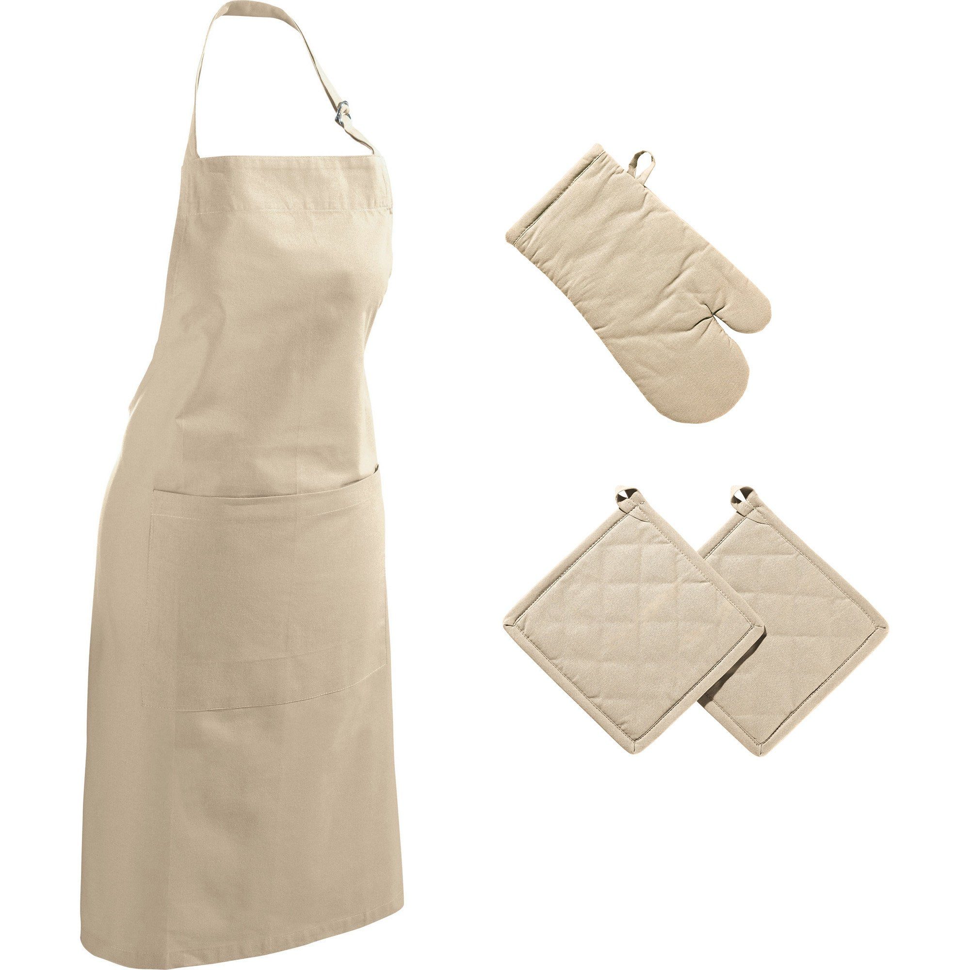 REDBEST Kochschürze Küchen-Set "Seattle" 4-tlg., Uni