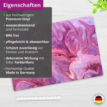 cover-your-desk.de Schreibtischunterlage abwaschbar- Lila Farbspiel - premium Vinyl _ Made in Germany