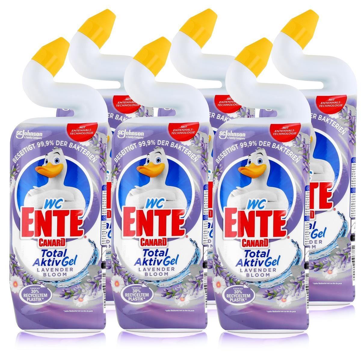 WC Ente WC-Reiniger Total AktivGel Lavender Bloom 750ml (6er Pack) WC-Reiniger