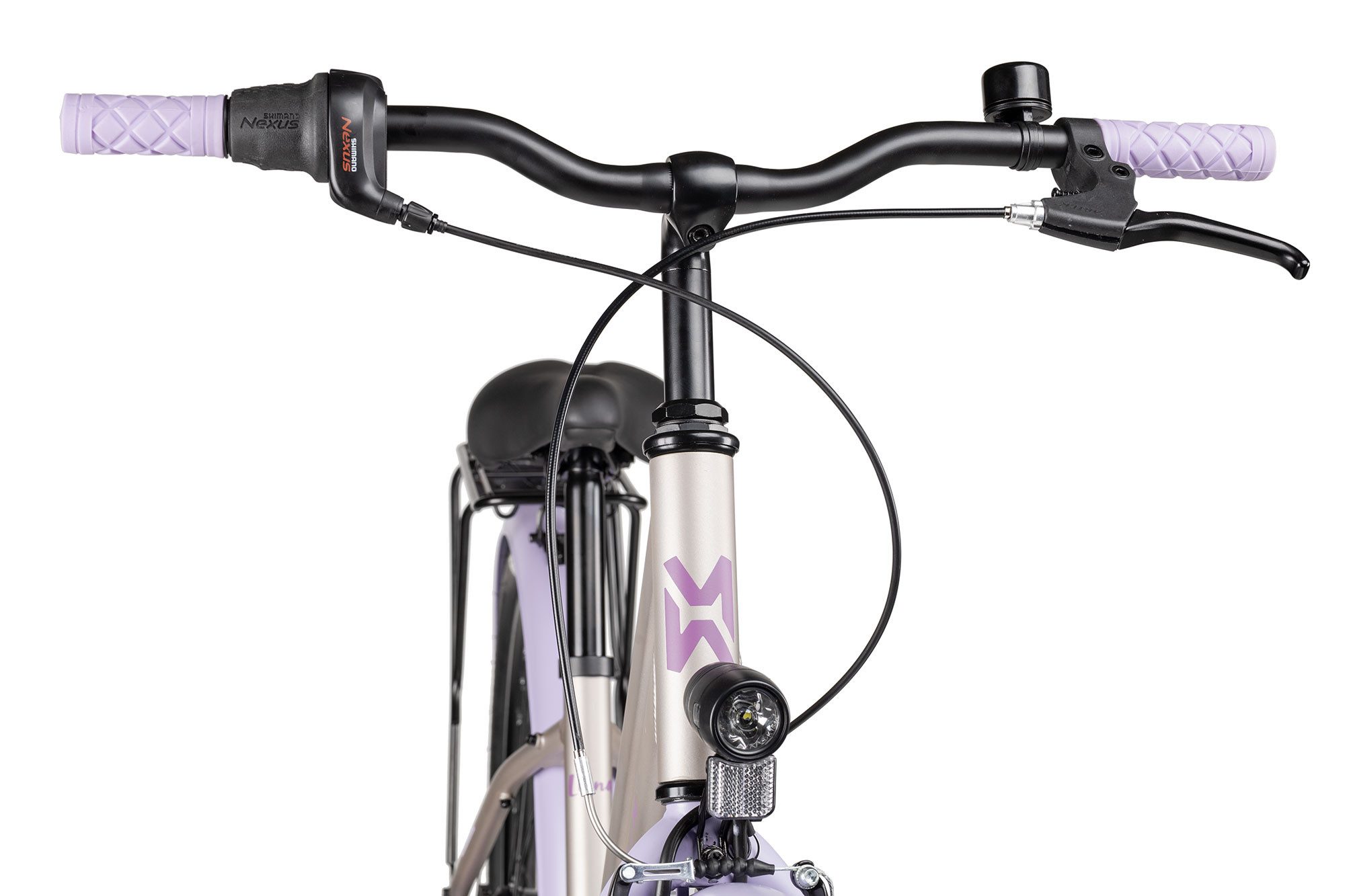 Maxim Kinderfahrrad Luna 26-7, 7 Gang Shimano Nexus SG-C3000-7C 7sp. Schaltwerk, Nabenschaltung Rücktritt, Nabenschaltung Rücktritt weiß
