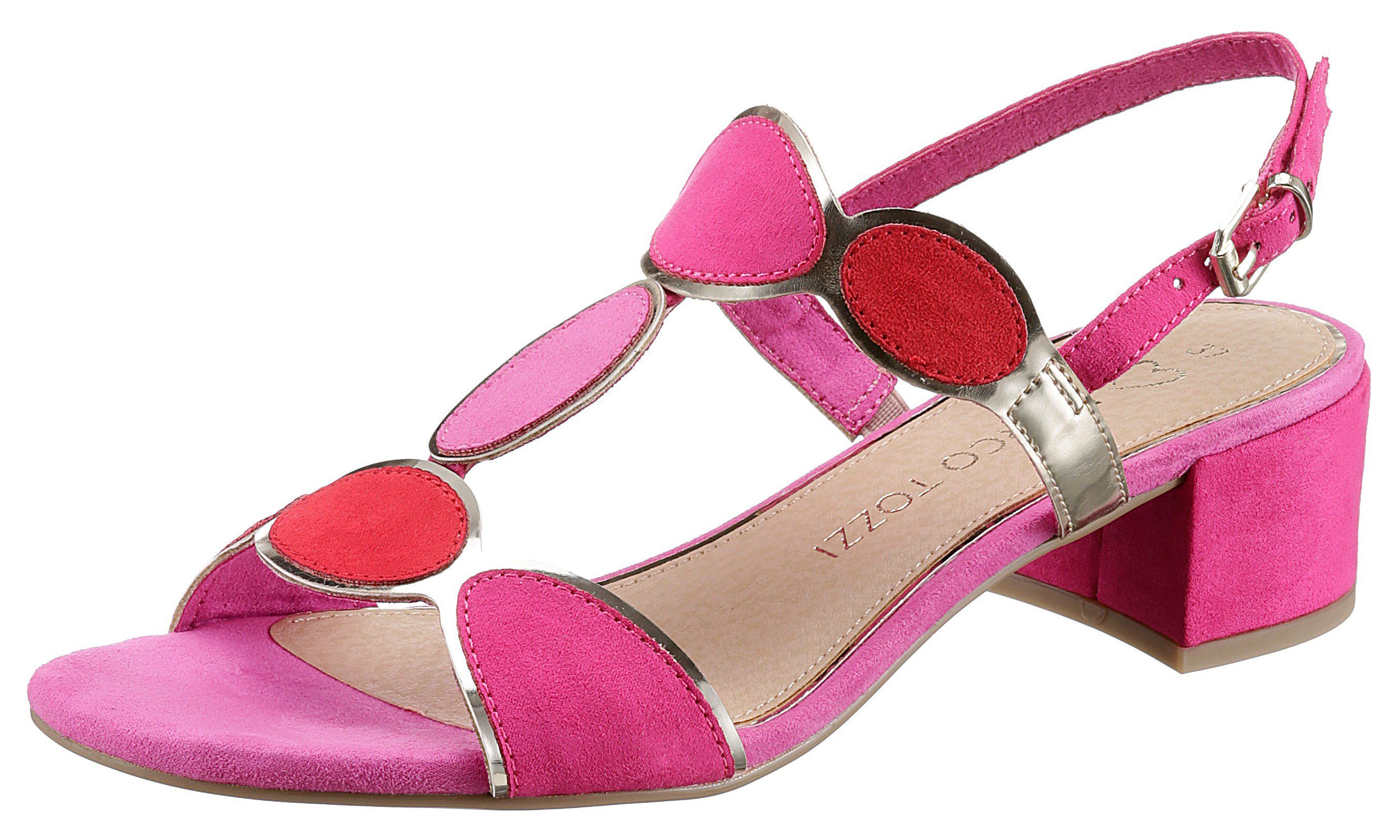MARCO TOZZI Sandalette, Blockabsatz, Sommerschuh, Riemchensandale günstig online kaufen