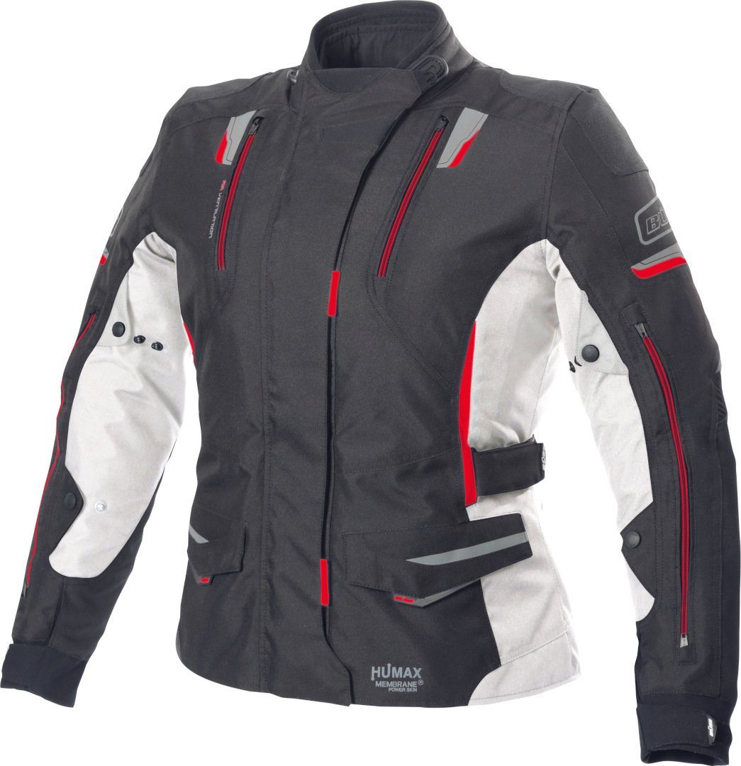 Büse Motorradjacke Jana Damen Motorrad Textiljacke herausnehmbare Membrane,wasserdicht