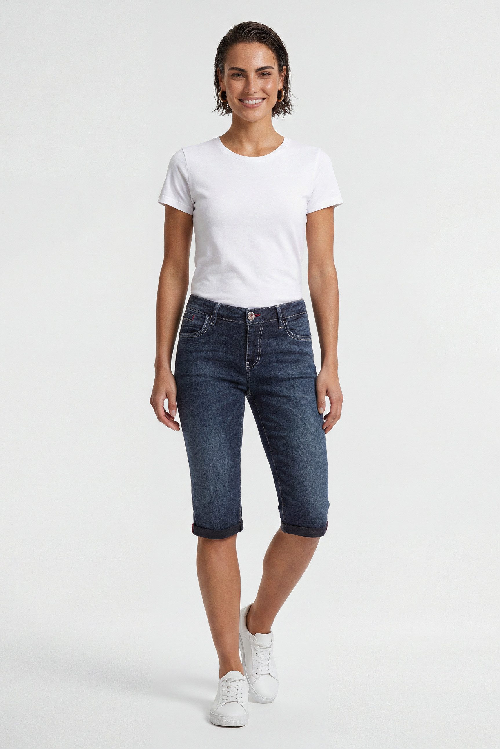 SOCCX Regular-fit-Jeans mit Turn-Up Saum